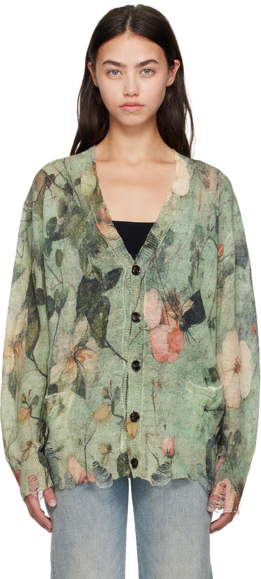 Sweater R13 R13 Boyfriend Floral Cardigan Grøn | R13WY200-Y227A, 0