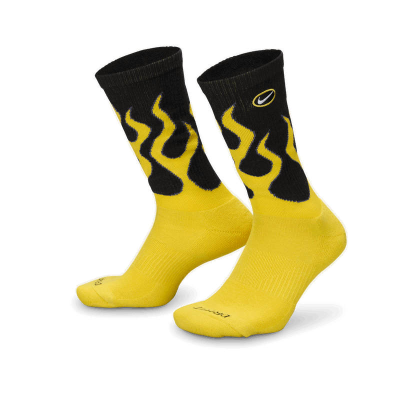 Sokker Nike Everyday Plus Cushioned Crew Socks Gul | IB2285-010