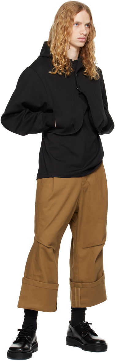Sweatshirt ADER ERROR Cropped Hoodie Sort | BN01FWHD0401BK, 3