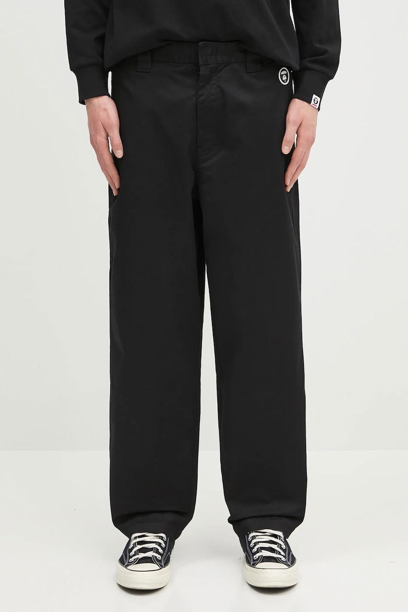 Bukser AAPE by A Bathing Ape AAPE Now Woven Pants Sort | AAPPTMB619XXN