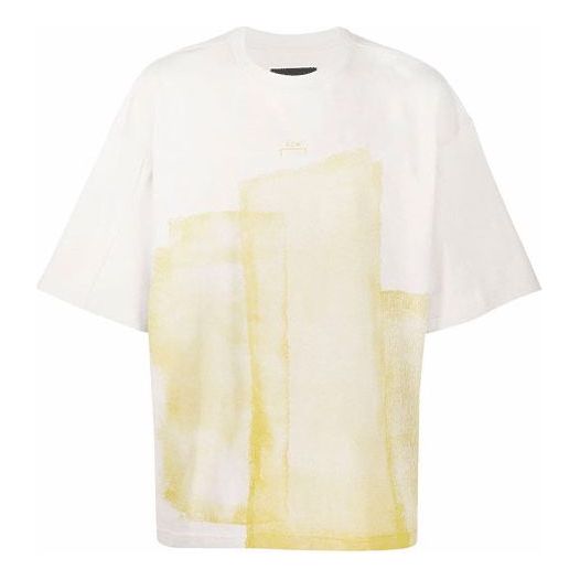 T-shirt A-COLD-WALL* Oversize T-Shirt With Abstract Print Hvid | ACWMTS065-BONE