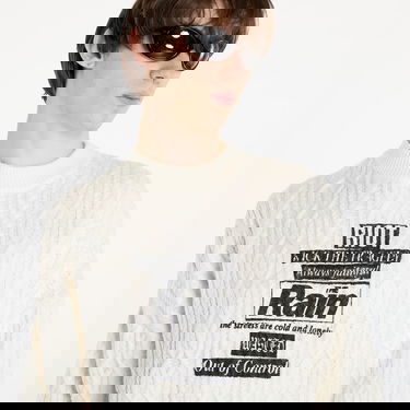 Sweater Wasted Paris Rain Cable Knit Sweater Off-White Hvid | WP_000159, 1