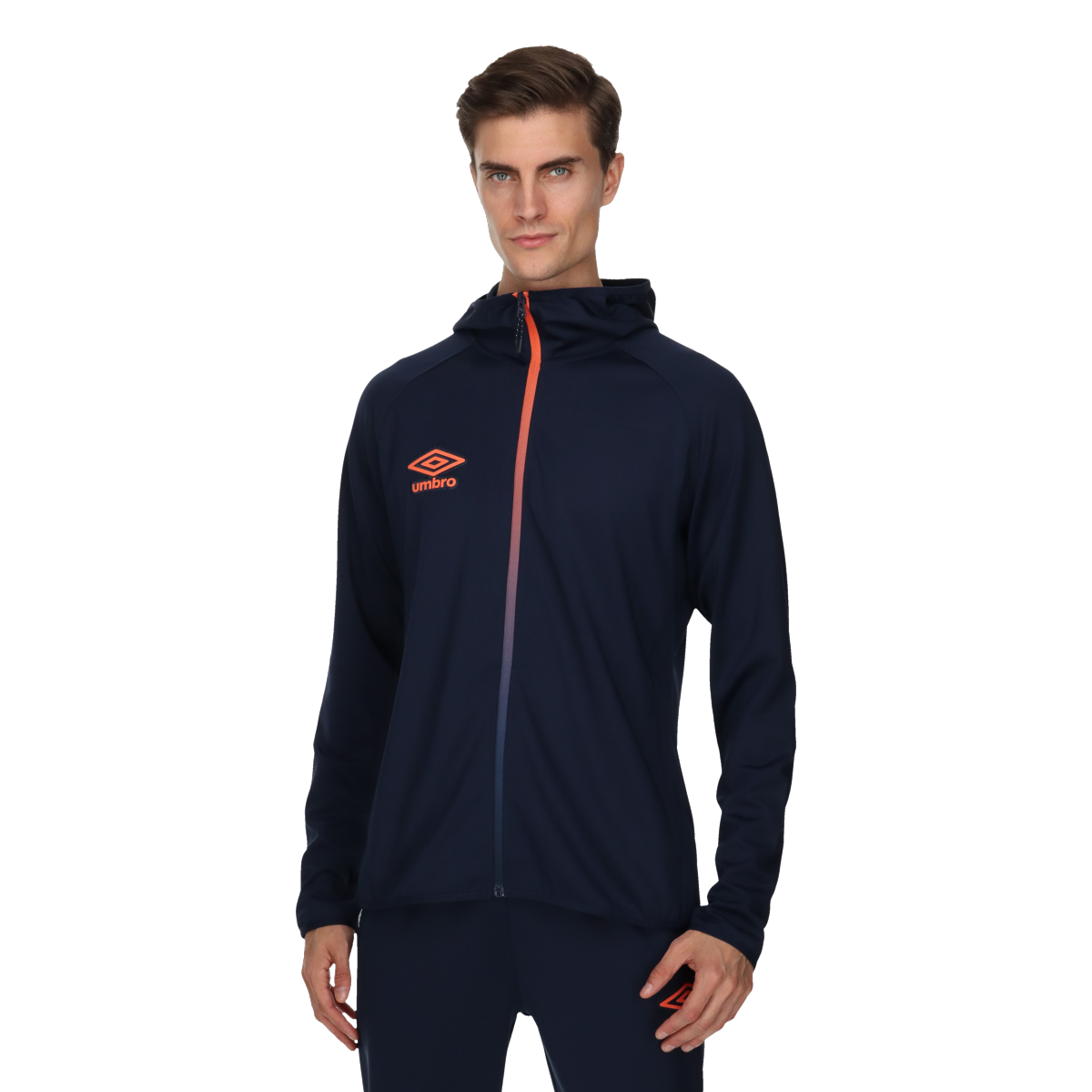 Sweatshirt Umbro Pro Full-Zip Hooded Track Jacket Mørkeblå | UMA231M611-02, 0