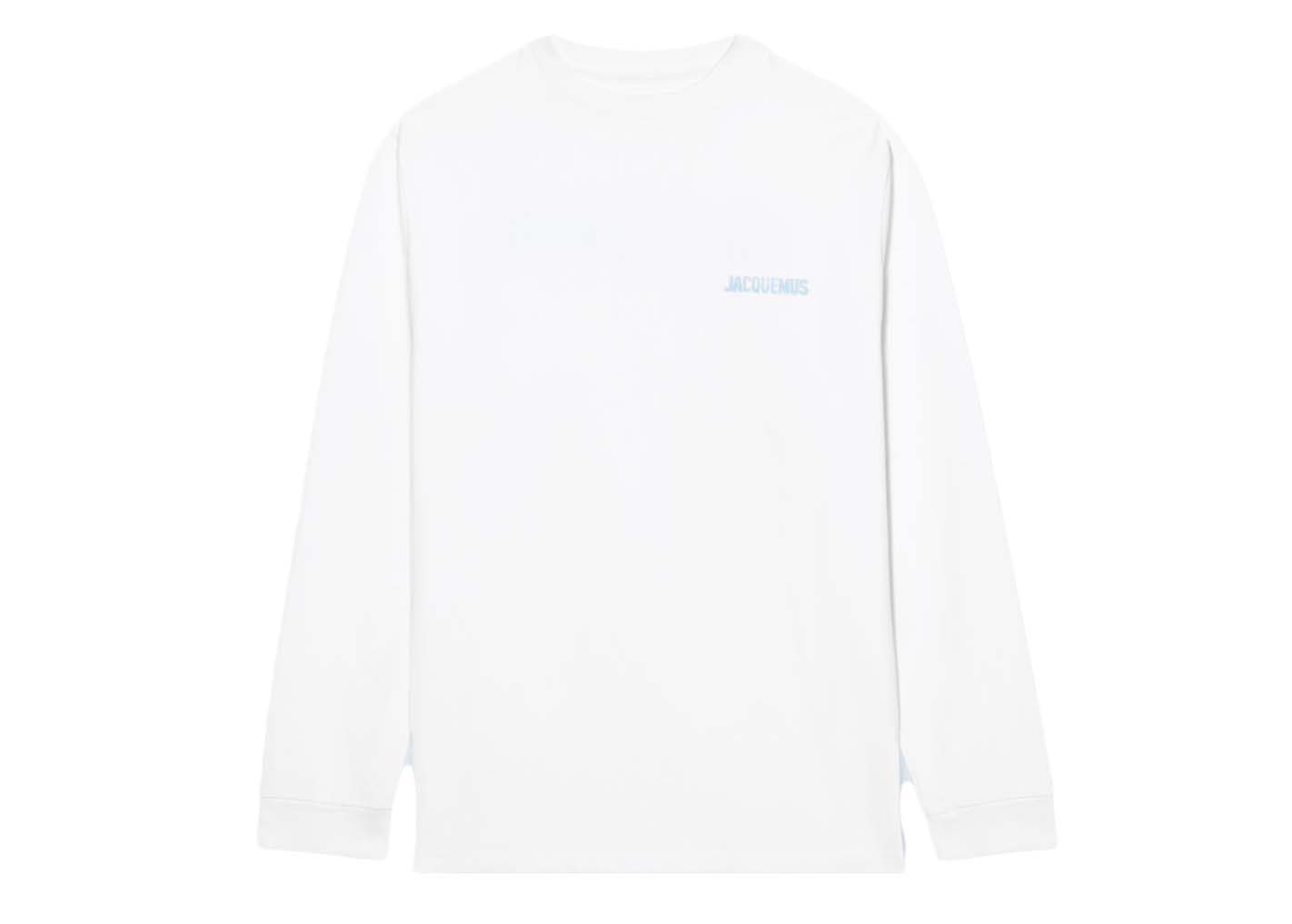 Sweatshirt Jacquemus Le Gelo Pool Logo Print Ice Hvid | 225JS073-2003 1AX, 0