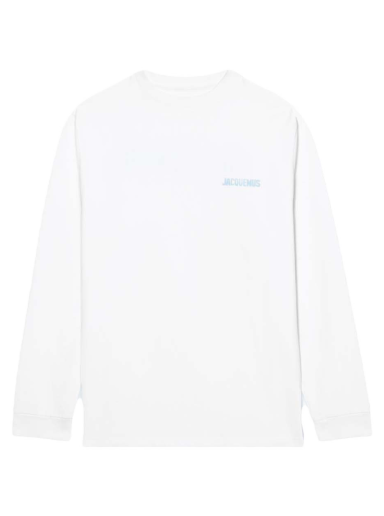 Sweatshirt Jacquemus Le Gelo Pool Logo Print Ice Hvid | 225JS073-2003 1AX