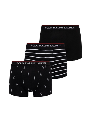 Boksere Polo by Ralph Lauren Classic Trunk 3Pack Sort | 714830299009