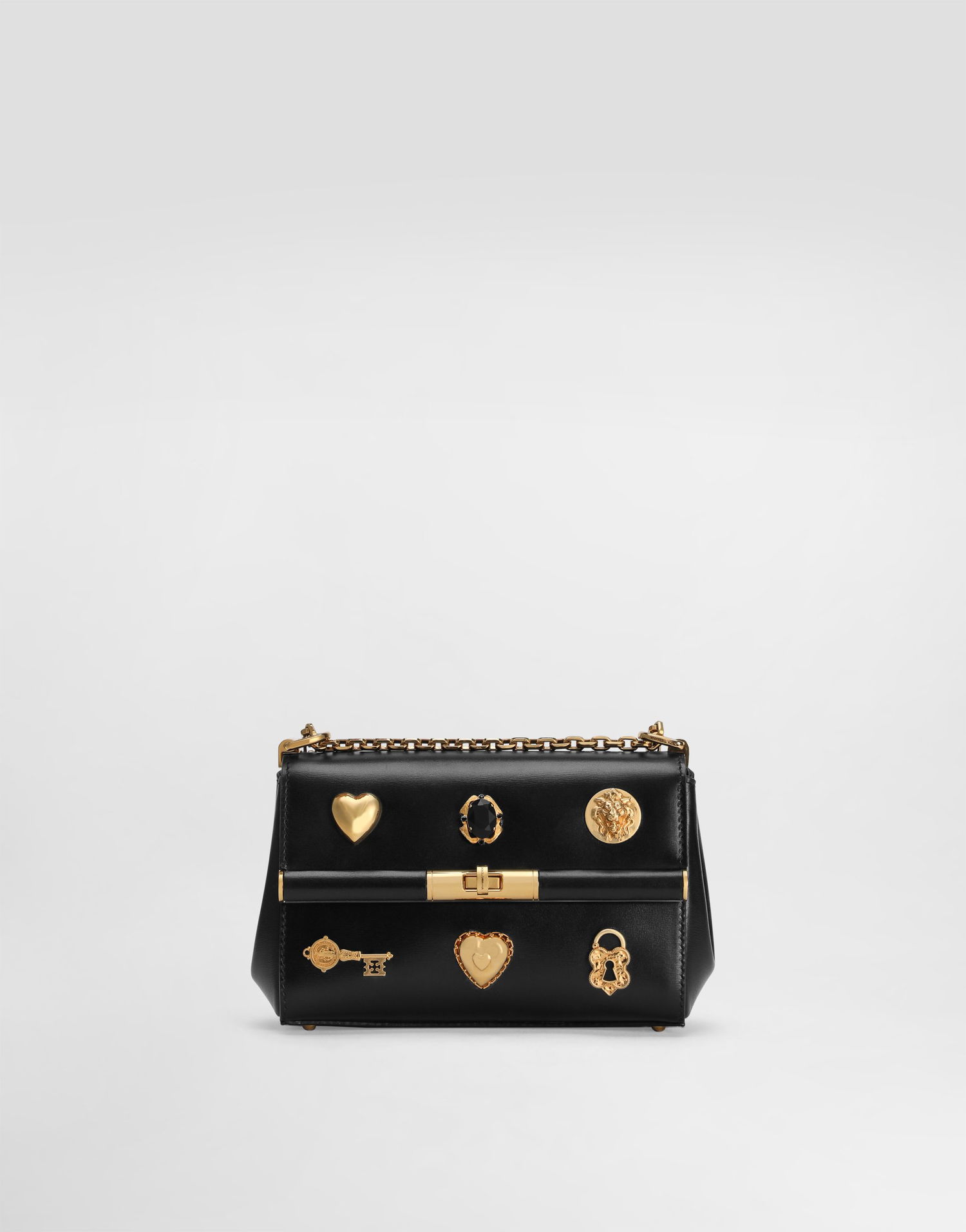 Håndtaske Dolce & Gabbana Dolce & Gabbana Marlene City Mini Bag with Gold-Tone Hardware Sort | BB7766AG6808S574, 0