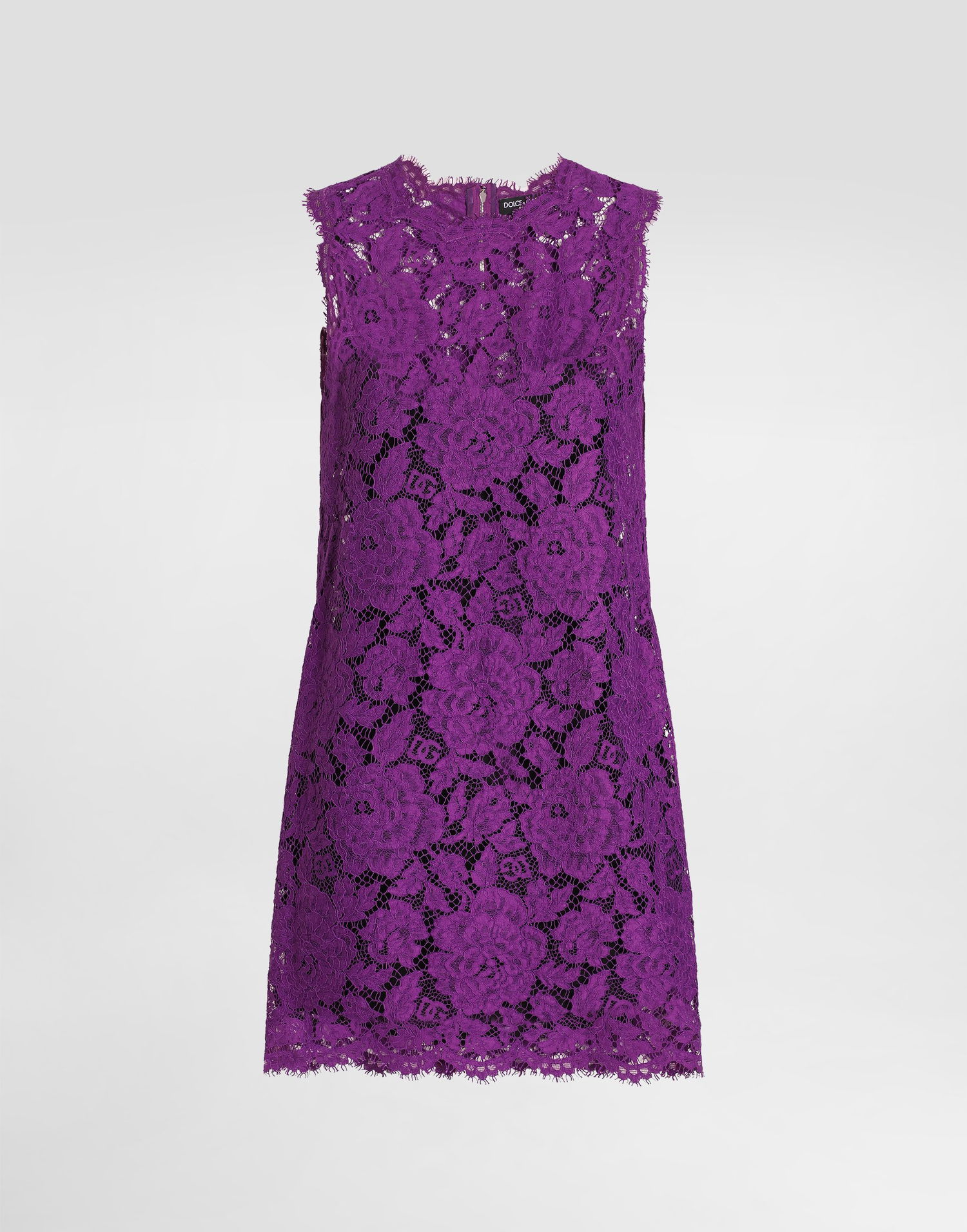 Kjole Dolce & Gabbana Dolce & Gabbana Sleeveless Lace Mini Dress Lilla | F6ATYTHLM7LF0571, 0