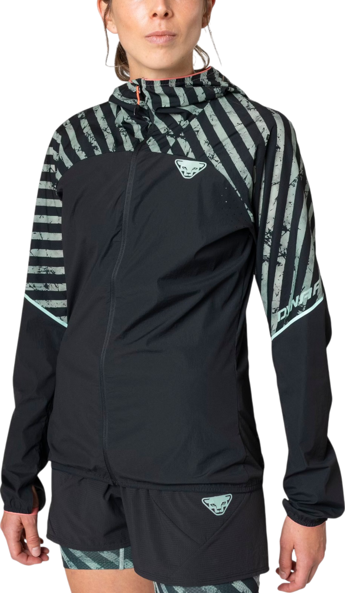 Vindjakke Dynafit Trail Wind Hooded Jacket Sort | 08-0000071913-5421