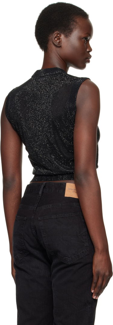 Tanktop Alexander Wang Mock Neck Hotfix Tank Top Sort | 1KC1251078, 2