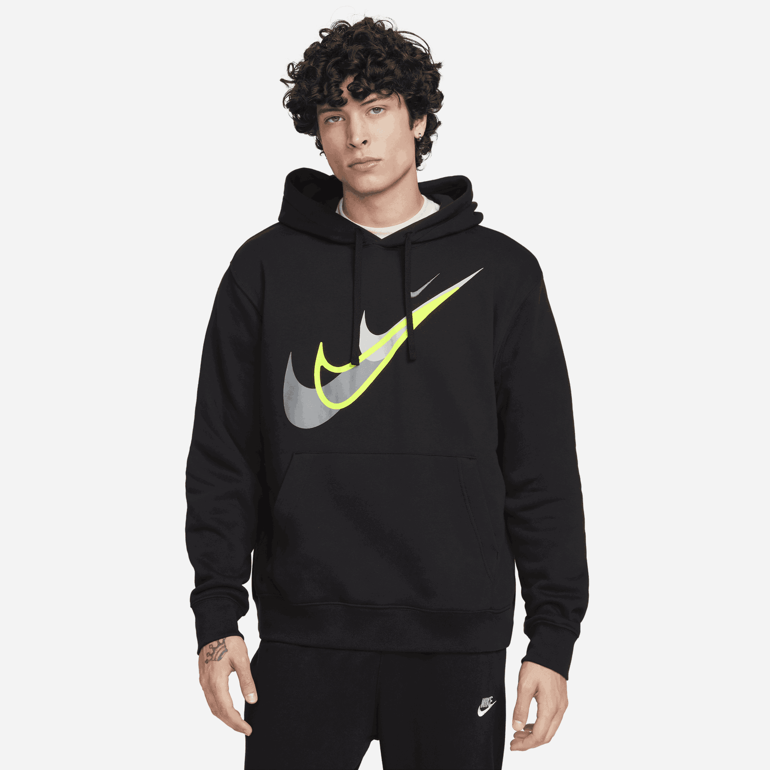 Sweatshirt Nike mikina s kapucí Sportswear Sort | FZ0201-010, 0