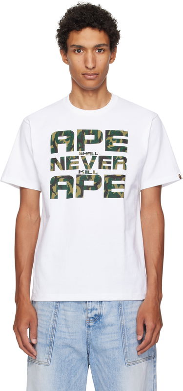 T-shirt BAPE A Bathing Ape 'ASNKA' Trial Camo T-Shirt Hvid | 001TEL301036M, 0