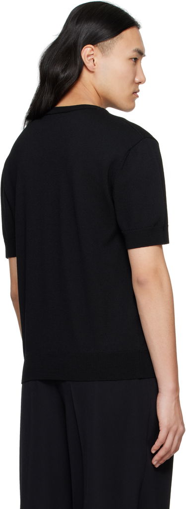 Sweater Balmain Balmain Knit T-Shirt Sort | EH1AL027KH92, 2