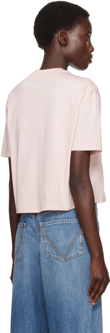 Crop top Burberry Burberry Cropped Cotton T-Shirt Lyserød | 8110083, 2