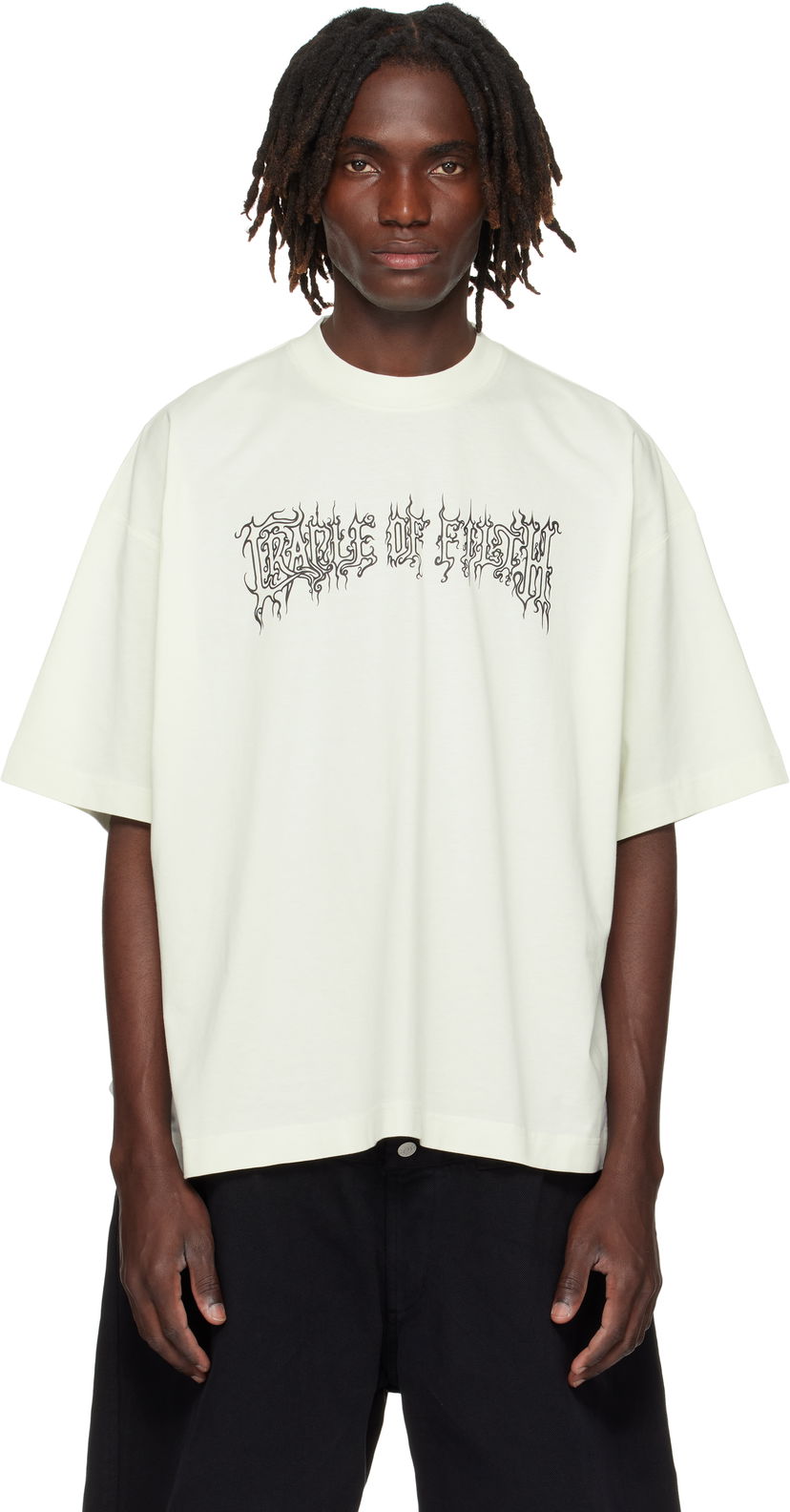 T-shirt VETEMENTS Vetements Cradle Of Filth Graphic T-Shirt Grøn | UCF76TR100I