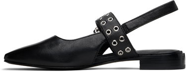 Tøj rag & bone Rag & Bone Astra Leather Slingback Slippers Sort | WFF24SF002TB2, 2