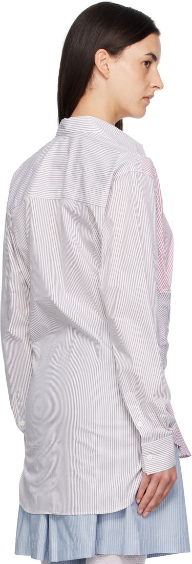 Skjorte Charles Jeffrey Loverboy Charles Jeffrey LOVERBOY Long Sleeve Striped Split-Panel Tie-Front Button-Up Shirt Flerfarvet | 52070402, 2