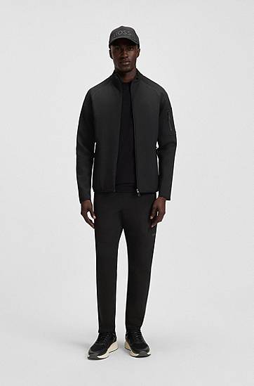 Træningsdragt BOSS Regular-Fit Tracksuit Bottoms with Reflective Details Sort | 50543913, 1