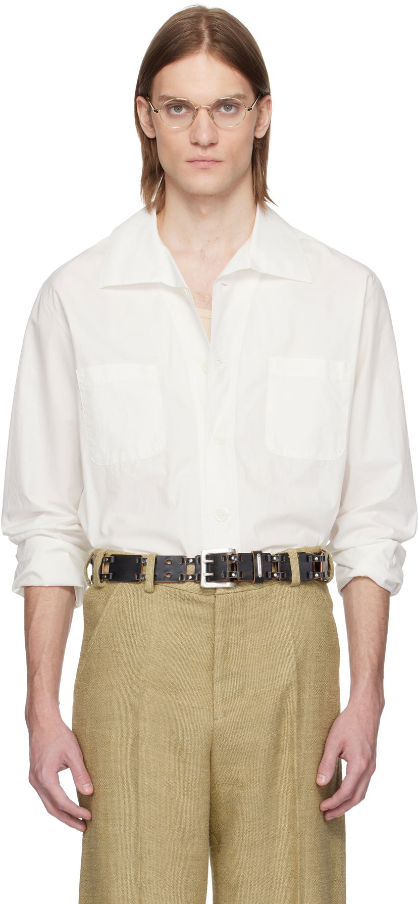 Skjorte OUR LEGACY OUR LEGACY Funnel Shirt Hvid | M2252FW