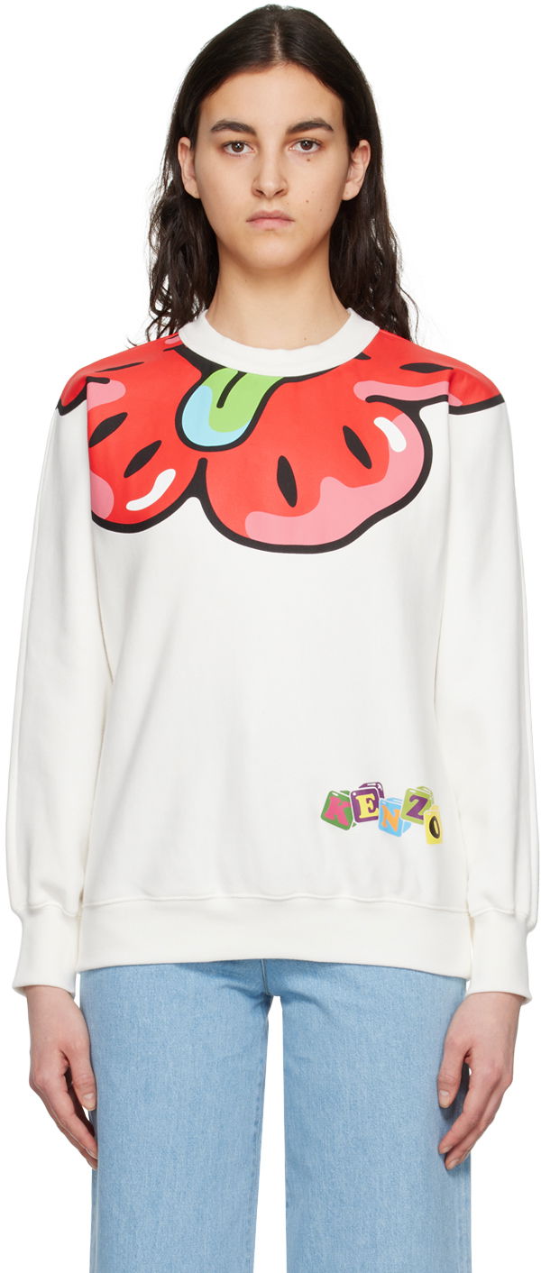 Sweater KENZO Paris Boke Hvid | FD52SW6574MB, 0