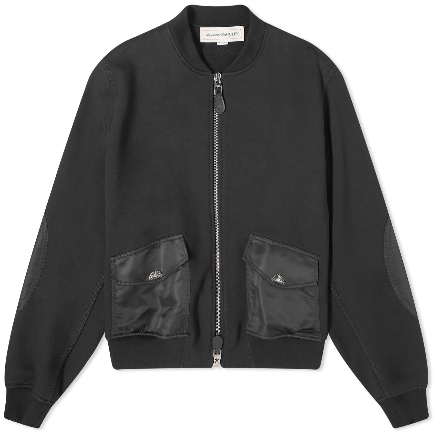 Bomberjakke Alexander McQueen Bomber Jacket Sort | 766063QXAAD-1000, 0