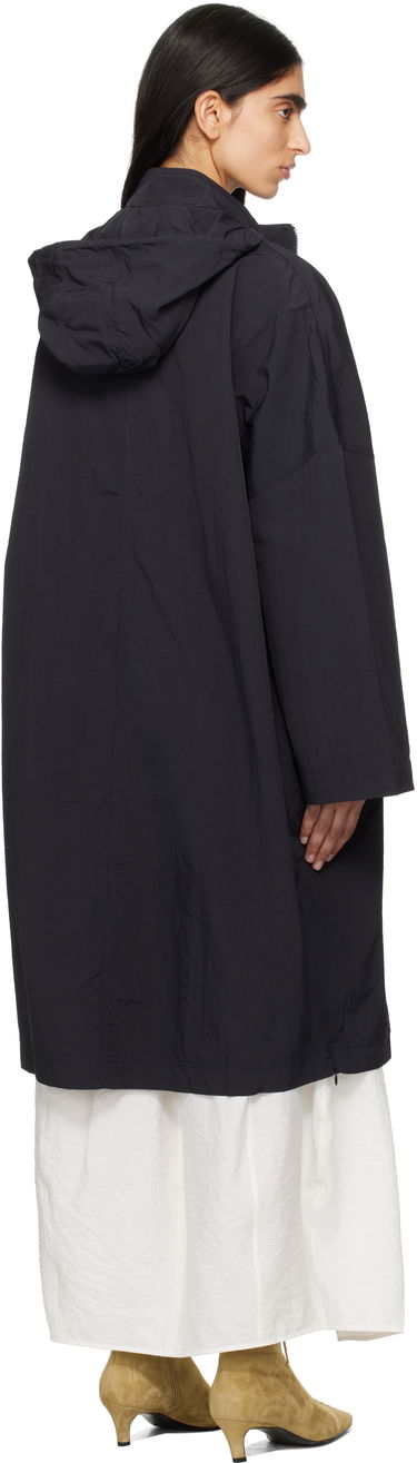 Vindjakke TOTEME TOTEME Windbreaker Hooded Coat Mørkeblå | 252-WRO0172-FB0367, 2