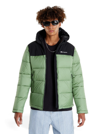 Puffer jakke Champion Jacket Grøn | 218080 CHA GS088