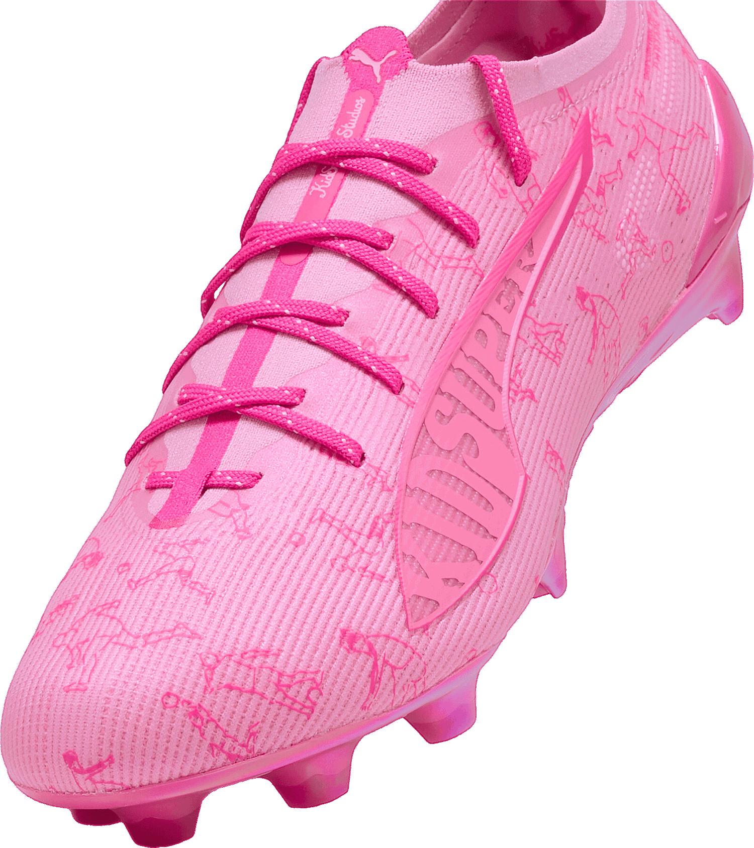 Sneakers og sko Puma Ultra 5 Ultimate X Kidsuper FG Lyserød | 108414-01, 1