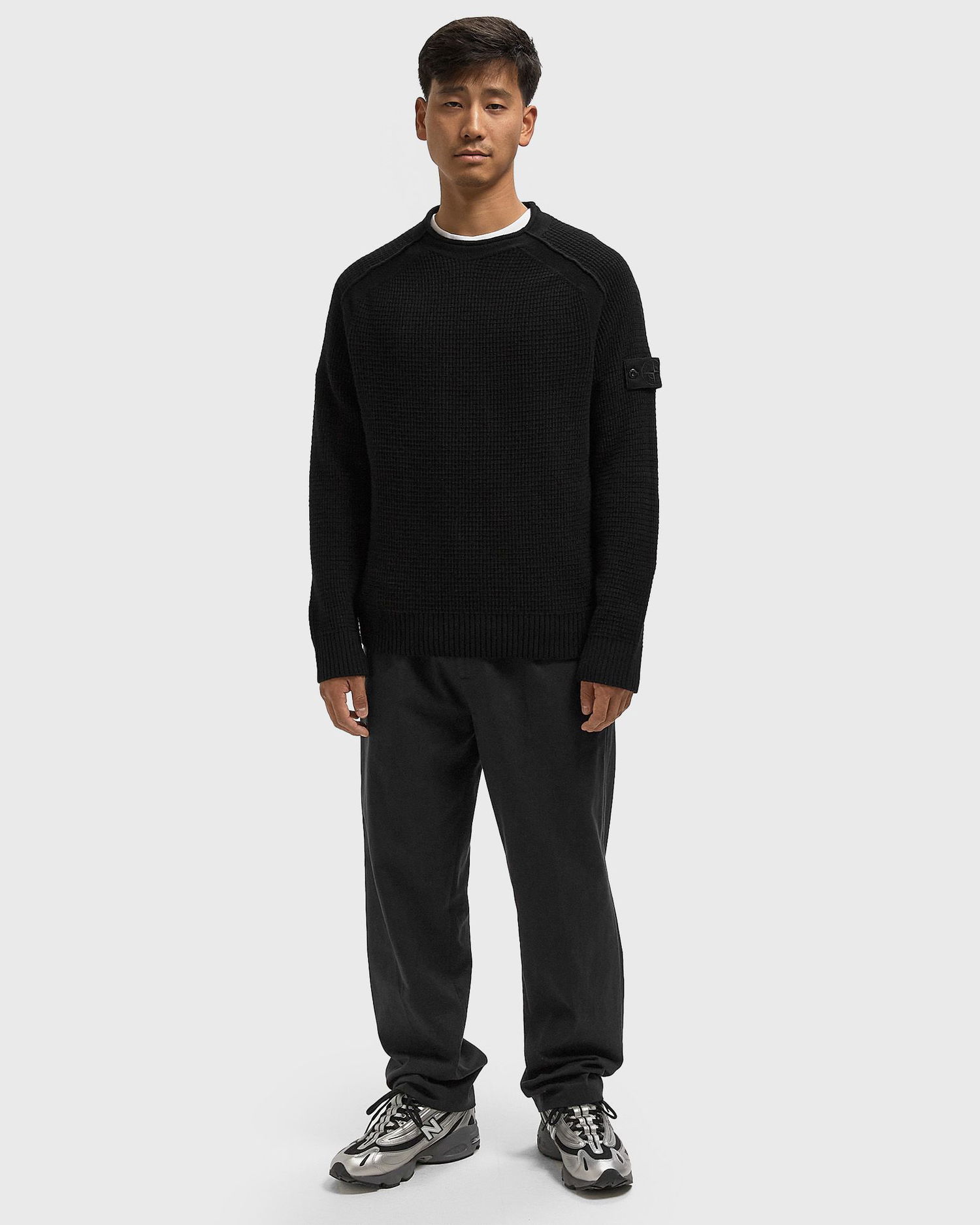 Sweater Stone Island Stone Island Ghost Crew Neck Sweater Sort | K2S155100082S00FG.V0029, 1