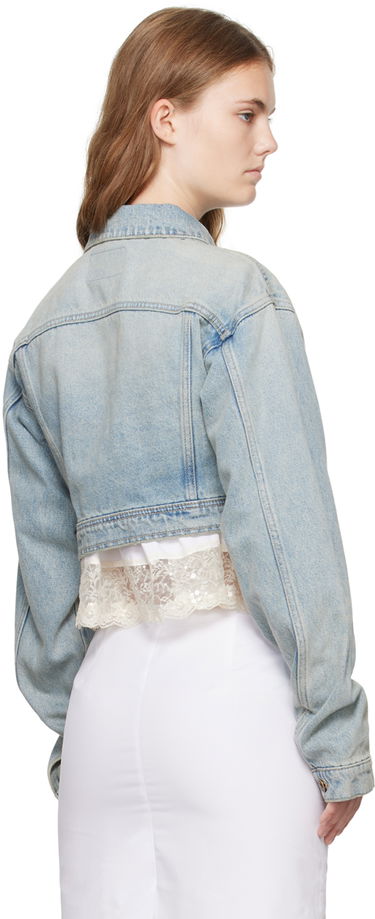 Jakke We11done Cropped Denim Jacket Blå | WD-DJ2-24-337-W-SK, 2