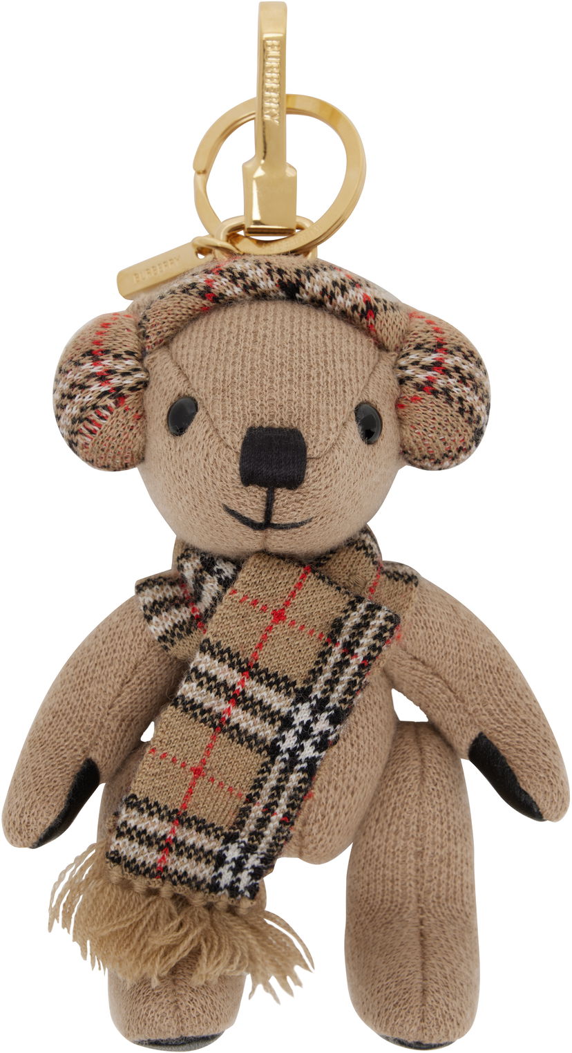 Nøgleringe Burberry Burberry Thomas Bear Charm Keychain Beige | 8115499