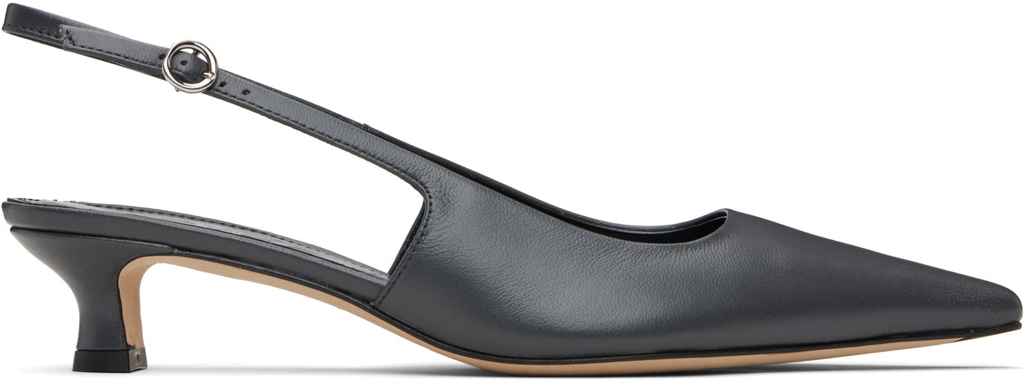 Tilbehør Aeyde Aeyde Catrina Slingback Kitten Heels Grå | A11-PU0114001221-225, 0