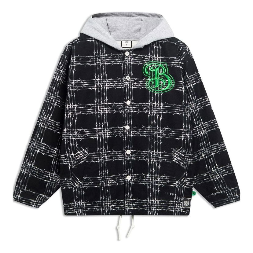 Jakke Li-Ning Anti Warrior Embroidered Hooded Jacket Sort | AFDSD97-1