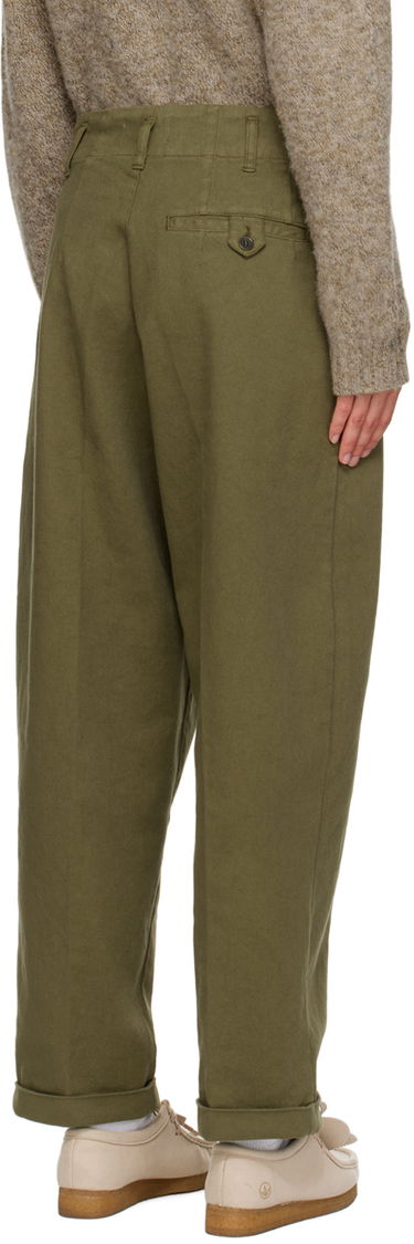 Bukser YMC YMC Keaton Pleated Trousers Grøn | Q4AZG, 2