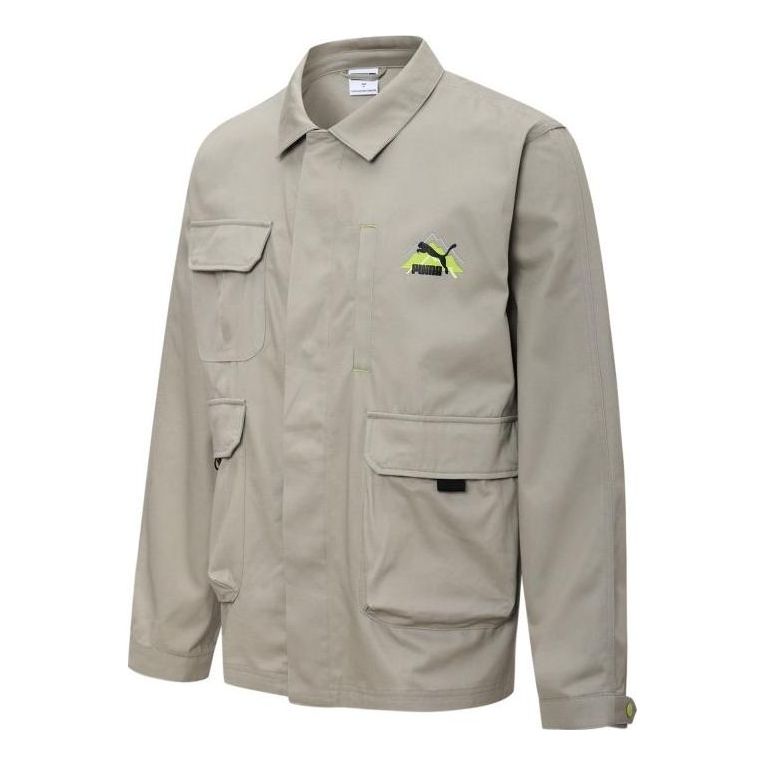 Vindjakke Puma Camping Mountain Cargo Jacket Beige | 537423-68, 0