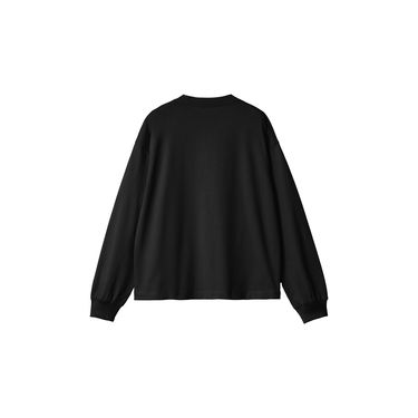 T-shirt Carhartt WIP Long Sleeve Grayson T-Shirt Sort | I034378_9, 3