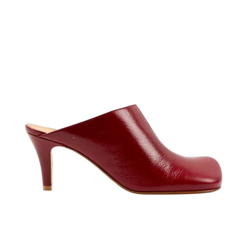 Sneakers og sko Bottega Veneta Leather Mule Rød | 578329VBPJ06241