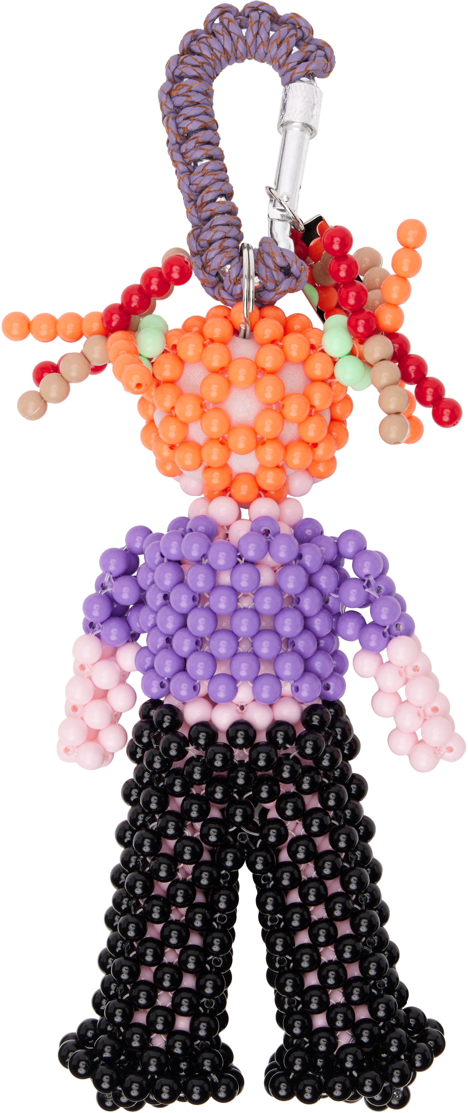 Nøgleringe Chopova Lowena Chopova Lowena Laura Beaded Doll Bag Charm Flerfarvet | 6605, 1