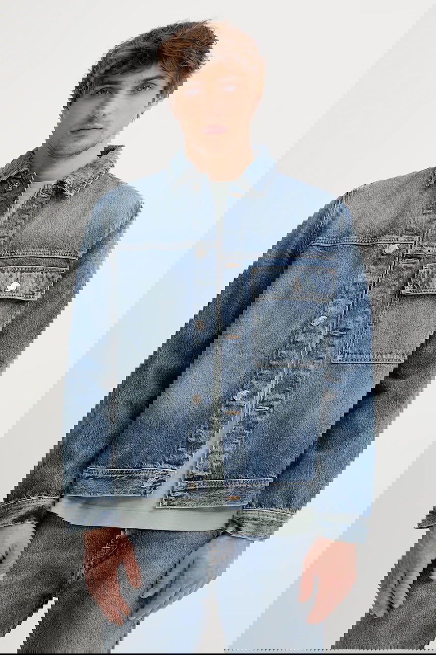 Jakke Samsoe Samsoe Samsoe Samsoe SAWESLEY Denim Jacket Blå | M25100082, 0