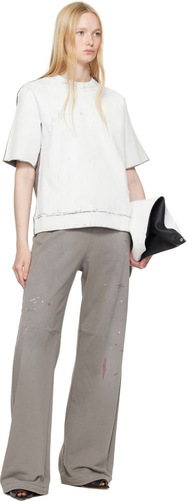 T-shirt Maison Margiela MM6 Maison Margiela Light Sweatshirt Hvid | S62GU0137 M25013, 3