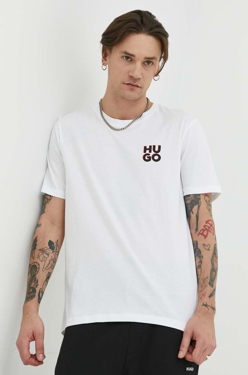 T-shirt BOSS Dimento Logo Tee Hvid | 50492550, 0
