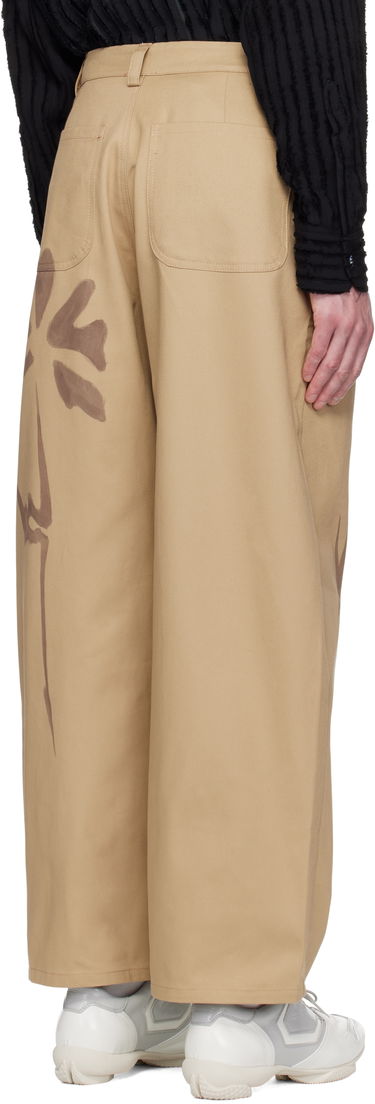 Bukser Collina Strada Collina Strada Catchfly Print Trousers Beige | XX6042, 2