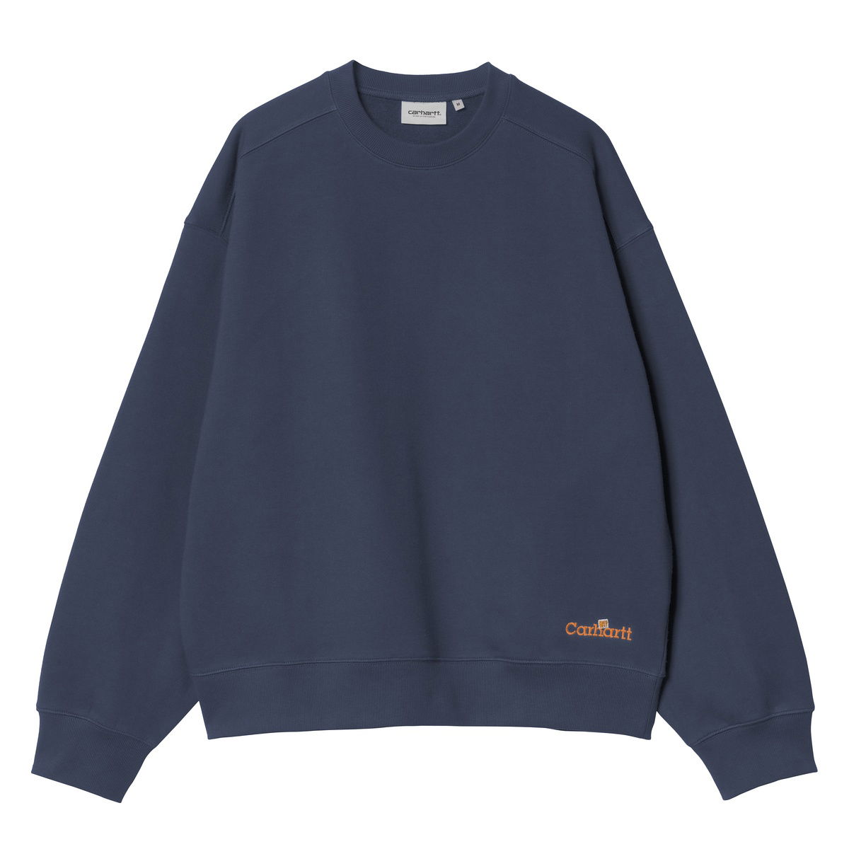 Sweatshirt Carhartt WIP Label Script Sweatshirt Blå | I034429_7, 0