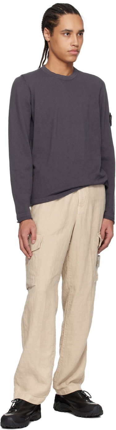 Cargo bukser Stone Island Stone Island Diagonal Linen Cargo Pants Beige | K1S15 3100029 S00F8, 3