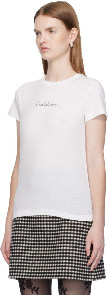 T-shirt Valentino Valentino Cotton T-Shirt Hvid | 7B3MG25G9L9, 3