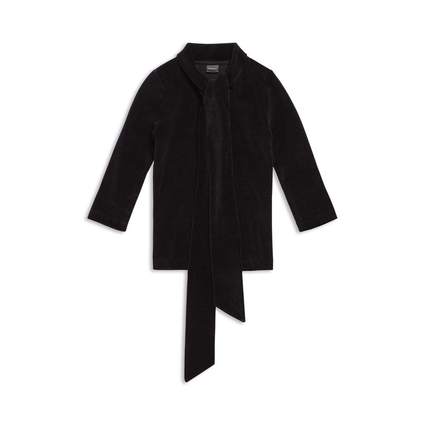 Sweater Balenciaga Scarf Fitted Turtleneck Sort | 768074TNV611000