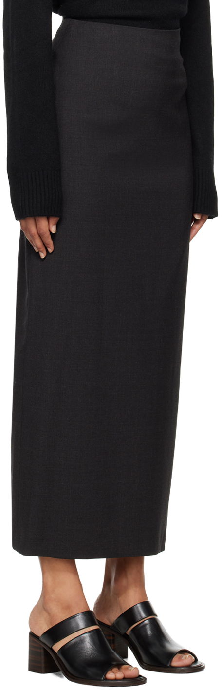 Nederdel Loulou de Saison Loulou de Saison Samos Midi Skirt Sort | SAMOS, 1