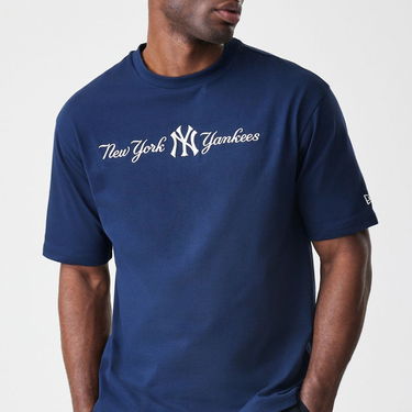 T-shirt New Era MLB NY Yankees Graphic Oversized Tee Mørkeblå | 60758730, 1