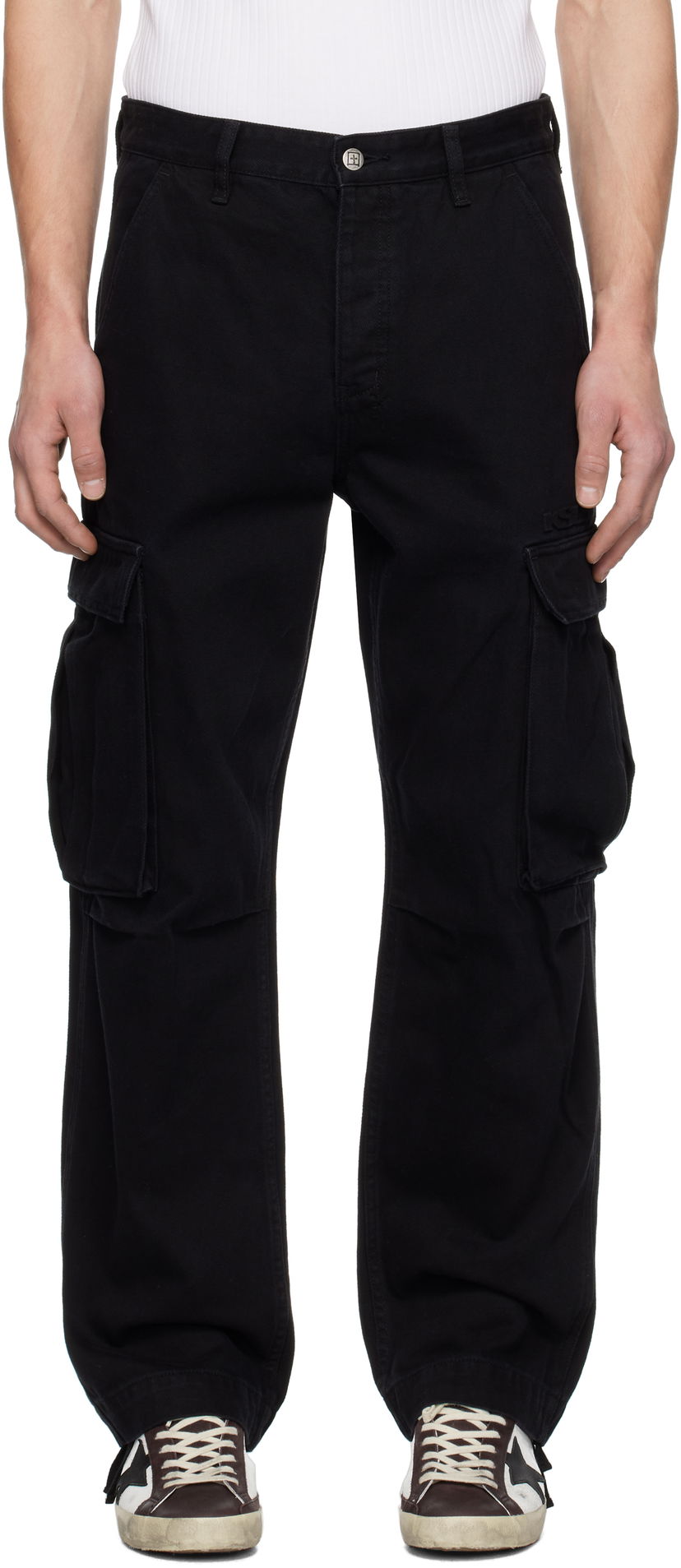 Cargo bukser Ksubi Sott Fugitive Cargo Pants Sort | MPS25PA003