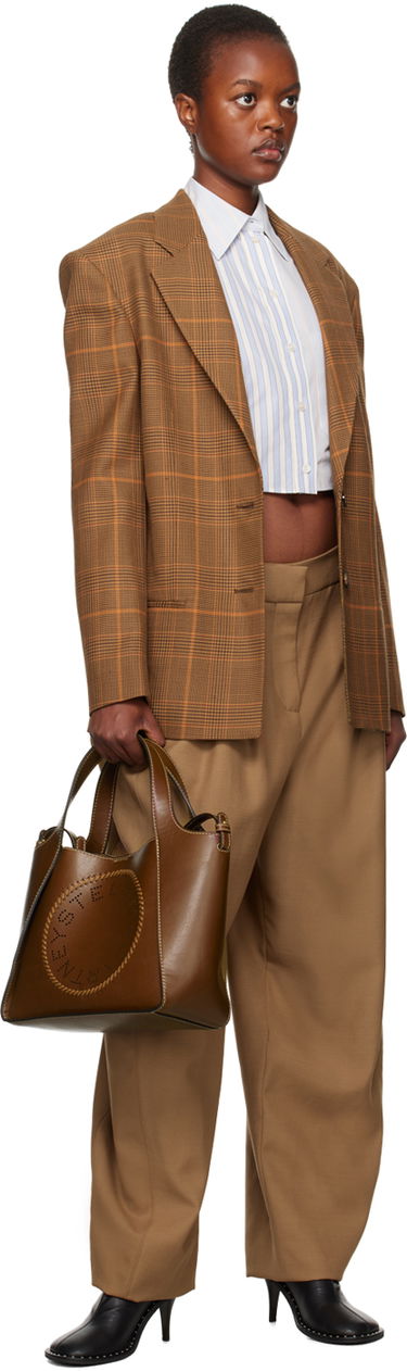 Bukser Stella McCartney Stella McCartney Wide Leg Trousers Brun | 6401383CU750, 3